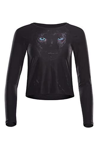 Winshape Functional Light and Soft Cropped Long Sleeve Damen Top AET119LS Yoga Shirt, Panther im Sale