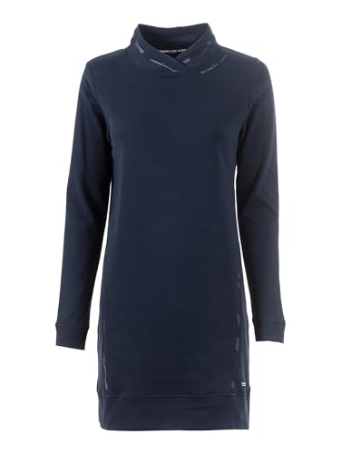 s'questo Kleid kurz Sweatkleid, Stehkragen, Rot, gemusterte Einsätze, schick Navy Soquesto Kollektion Sweet Soul im Sale