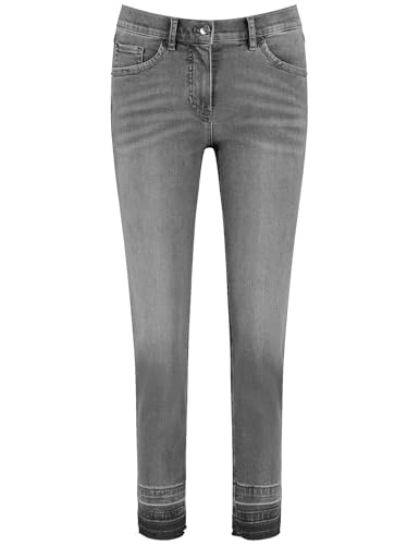 Gerry Weber Damen 5-Pocket SOL꞉INE BEST4ME Cropped unifarben, Washed-Out-Effekt 7/8 Länge Grey Denim mit Use 38 im Sale