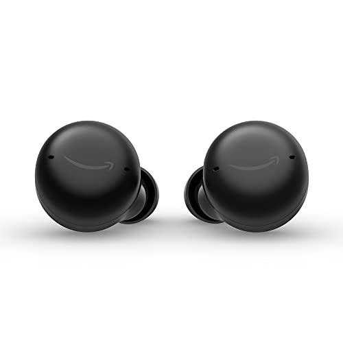 Echo Buds (2. Gen) | Kabellose Ohrhörer mit Alexa, Bluetooth In-Ear Kopfhörer mit aktiver Geräuschunterdrückung, integriertes mikrofon, IPX4 wasserfest | Schwarz