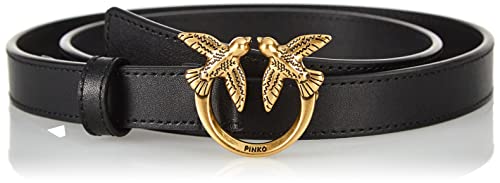 Pinko Damen Love Berry Simply H2 Belt Vite Gürtel, Z99q_schwarz-Antique Gold, L im Sale