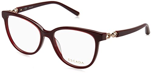 Escada Damen Vesd55 Sonnenbrille, Rotes Oberteil + Bordeauxrot, 66 im Sale