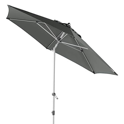 Doppler EXPERT Auto Tilt 320 – Knickbarer Sonnenschirm für Balkon oder Terrasse – Regenabweisend – ca. 320 cm – Anthrazit