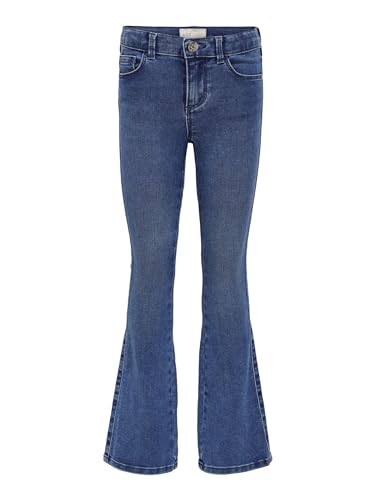 ONLY Mädchen Konroyal Life Reg Flared Pim504 Noos Jeans, Medium Blue Denim, 146 EU im Sale