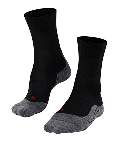 FALKE Herren Wandersocken TK5 Wander SO Wolle antiblasen dünn 1 Paar, Schwarz (Black-Mix 3010), 42-43 im Sale