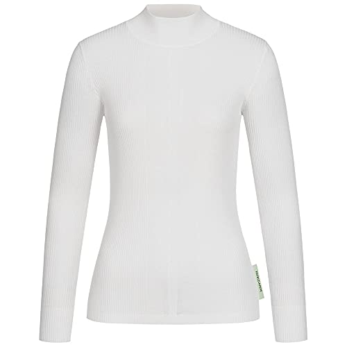 Patrizia Pepe Pullover mit Stehkragen Creme im Sale