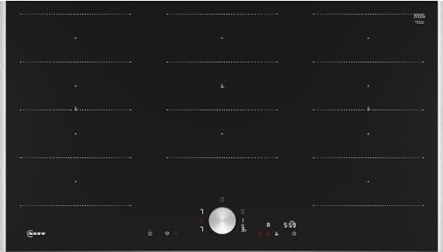 NEFF T69TTX4L0 Induktionskochfeld N90, autarkes Glaskeramik-Kochfeld 90 cm breit, Twist Pad, Flex Induction, Home Connect, Smart Hood Automatic, aufliegend, Schwarz im Sale