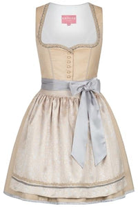 Thumbnail for Krüger Dirndl Millefoglie 60cm Länge beige | Schlichtes Dirndl mit Knöpfen | Damen im Sale