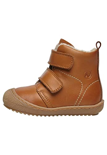 Naturino Bubble VL-Stiefeletten aus gefüttertem Nappaleder, Cognac 23 im Sale