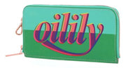 Thumbnail for Oilily Logo Mania Card Zip Wallet Mint Leaf im Sale