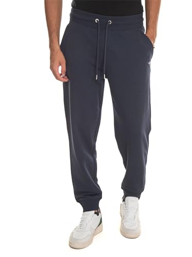 Gant Herren REG Shield Sweatpants Logo Sweathose, Evening Blue, im Sale