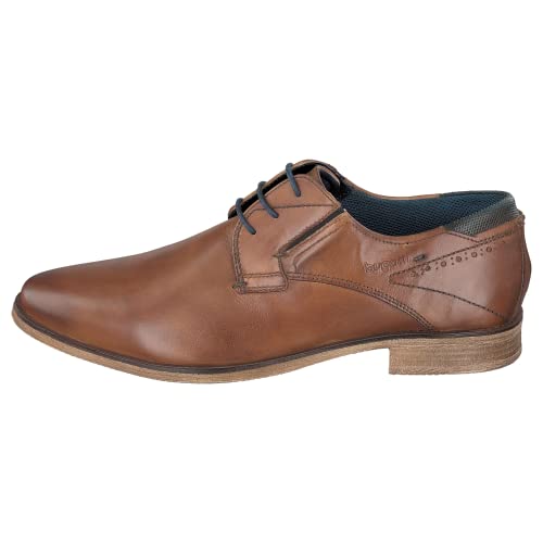 bugatti Herren Businessschuhe, Männer Business Schnürer, Wechselfußbett,Anzugschuhe,Derby schnürung,büro,Freizeit,Cognac (6300),47 EU / 11.5 UK im Sale