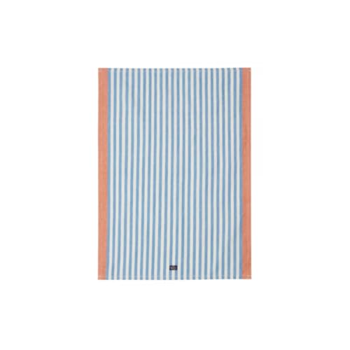 LEXINGTON Striped Cotton/Linen Kitchen Towel, Blue/White, 50x70