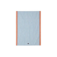 Thumbnail for LEXINGTON Striped Cotton/Linen Kitchen Towel, Blue/White, 50x70