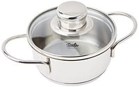 Thumbnail for Fissler Häppchen / Mini-Kochtopf (Ø 12cm, 0,5 L) Edelstahl-Topf, Snacktopf, mit Glas-Deckel, Induktions-geeignet, Silber im Sale