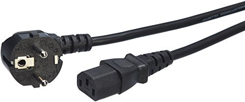 Amazon Basics - Netzkabel - 0,9 m , Schwarz, Buchse auf Stecker