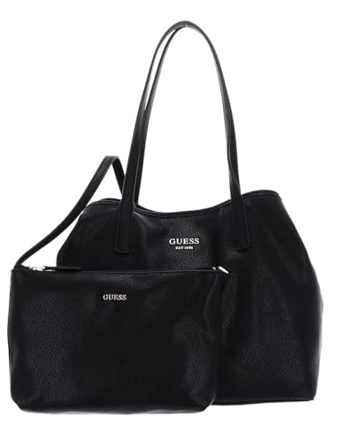 Guess Damen Vikky II 2 In 1 Tote Handtasche, Schwarz im Sale