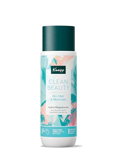 Kneipp Clean Beauty Hydro-Pflegedusche Bio Alge & Meersalz - Feuchtigkeitsspendendes Duschgel mit milden Zuckertensiden für eine extra sanfte Reinigung - ohne Mikroplastik & Silikone - vegan - 200ml