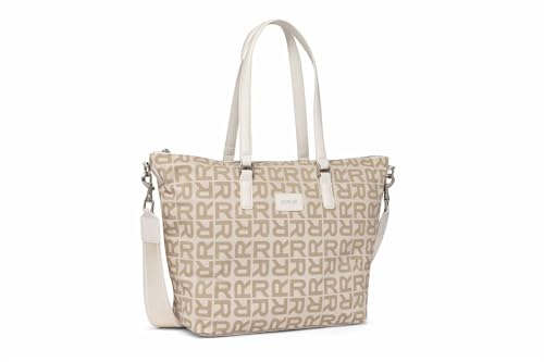 Replay Damen Tote Bag Tasche Umhängetasche, Mehrfarbig (Dirty White + Sand 1628), Onesize im Sale