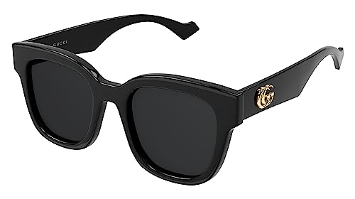 GUCCI Womens GG0998S Sunglasses, Black-Black-Grey, 52 im Sale