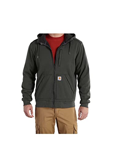 Carhartt Herren Wind Fighter Lockeres, mittelschweres durchgehendem Reißverschluss Sweatshirt, Torf, im Sale