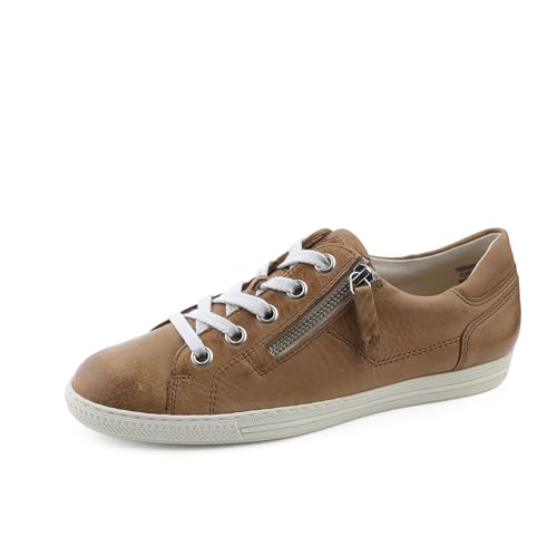 Paul Green Damen, Frauen Low-Top Sneaker,Turnschuhe,Laufschuhe,schnürschuhe,schnürer,Plateausohle,Halbschuhe,Mittelbraun (JA),38 EU / 5 UK im Sale