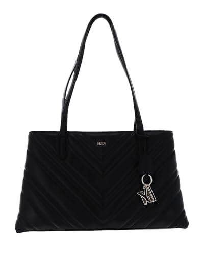 DKNY Women's Madison Bag in Lamb Nappa Leather Tote, Black/Gold im Sale