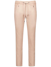 Thumbnail for Gerry Weber Damen Schlupfhose KA꞉JA Jogg Pant in Veloursoptik unifarben 7/8 Länge Camel 48 im Sale