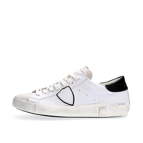 Philippe Model Herren prsx Sneaker Blanc/Noir 45 EU im Sale