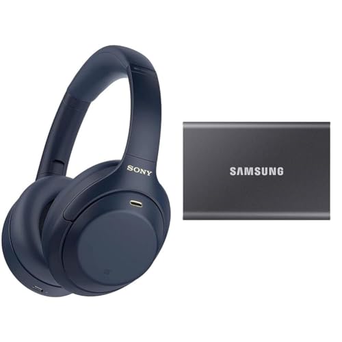 Sony WH-1000XM4 kabellose Bluetooth Noise Cancelling Kopfhörer 30h Akku & Samsung Portable SSD T7 im Sale