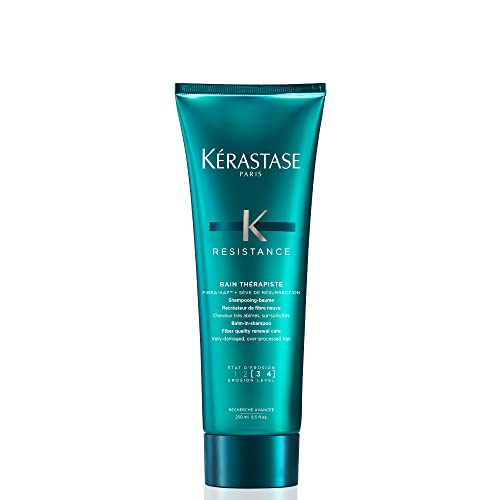 Kérastase Shampoo für sehr geschädigtes und geschwächtes Haar, Regenerierendes und nährendes Haarbad, Bain Thérapiste, Résistance, 250 ml