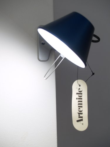 Artemide Tolomeo Micro Pinza Klemmleuchte aus Aluminium und Stahl in der Farbe Orange 5W, Maße: 16cm x 20cm, A010860 im Sale