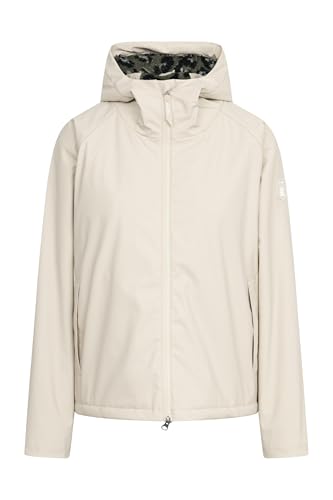 derbe Regenjacke Peutholm Damen Beige Gefüttert | Frauen| Kapuze | Zip | Hamburg im Sale