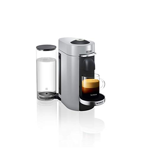 Nespresso De'Longhi ENV 155.S Vertuo Plus | Kaffeekapselmaschine | Perfekte Crema dank Centrifusion Technologie | Inkl. Willkommenspaket mit 12 Kapseln | 1,7 L | silber