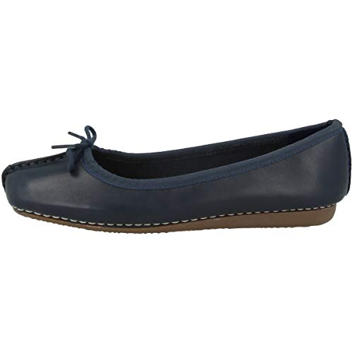 Clarks Damen Freckle Ice Ballerinas, Blau, 37.5 EU im Sale