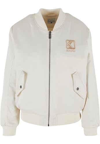 Karl Kani Damen KW241-014-2 Og Satin Bomber Jacket XXL Off White