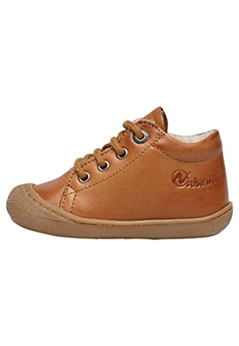 Naturino Lauflernschuhe aus Leder mit Wollfutter, Cognac 20 im Sale