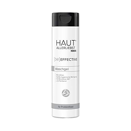 HAUTALLERLIEBST Waschgel MicroSilver, beugt Akne vor, für Haut & Haar, stark gegen Körpergeruch, 250ml