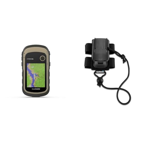 Garmin eTrex 32x-robustes, wasserdichtes GPS-Outdoor-Navi mit 2,2 (5,6 cm) Farbdisplay mit Tastenbedienung, vorinstallierter TopoActive-Europakarte und 25 Std Akkulaufzeit & Rucksackhalterung, schwarz