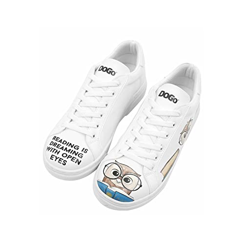 DOGO Damen Ace Sneakers Sneaker, Blanc, 37 EU im Sale