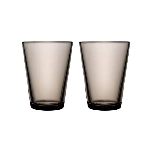 Iittala 1051120 Kartio 2-er Set Gläser 40cl, Leinen, Glas im Sale