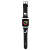 Thumbnail for KARL LAGERFELD KLAWLSLKCNK Uhrenarmband für Apple Watch 42/44/45mm Schwarz Silicone strap 3D Rubber Karl&Choupette Heads im Sale