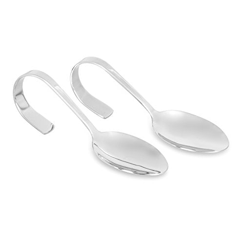 Wenco (2er Set Gourmetlöffel, Edelstahl, Silber, 21 x 5 x 5 cm, 2-Einheiten