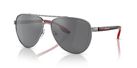 Thumbnail for Prada Herren 5AV07G Sonnenbrille, Ruthenium/Grausilber, Einheitsgröße (Herstellergröße: 65) im Sale