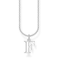 Thumbnail for Thomas Sabo Damen Halskette Buchstabe F silber 925 Sterlingsilber, 38-45 cm Länge im Sale