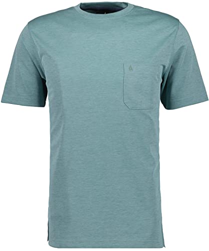 RAGMAN Herren Softknit T-Shirt Rundhals, mit Brusttasche M, Macchiato-870 im Sale