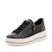 Thumbnail for Remonte Damen Low-Top Sneaker D1C01, Frauen Halbschuhe,lose Einlage,Laufschuhe,schnürschuhe,schnürer,Plateausohle,Turnschuhe,schwarz Kombi (03),38 EU im Sale