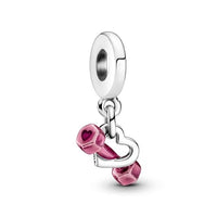 Thumbnail for PANDORA Hantel & Herz Charm-Anhänger aus Sterling-Silber Moments Collection im Sale