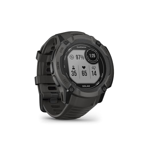 Garmin Instinct 2X Solar – GPS-Smartwatch mit unendlicher Akkulaufzeit im Smartwatch-Modus, über 40 Sport-Apps, Smart Notifications, Garmin Pay, Trainingszustand, Fitnessalter, Schlafanalyse, uvm. im Sale