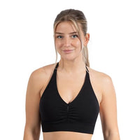 Thumbnail for SMILODOX Sport BH Damen - Silvia Scrunch Push Up BH, Shaped Fit, Blickdicht, herausnehmbare Cups BH ohne Bügel, verstellbare Träger Bustier, Yoga, Fitness & Training im Sale